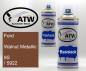 Preview: Ford, Walnut Metallic, 9S / 5922: 400ml Sprühdose + 400ml Klarlack - Set, von ATW Autoteile West.